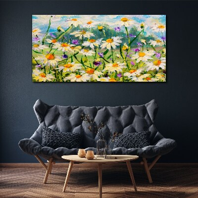 Foto leinwand Ein Blumenparadies in der Sommersonne