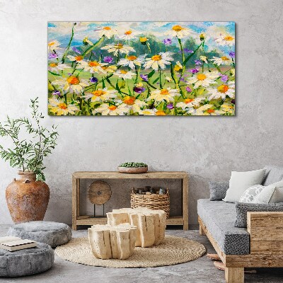 Foto leinwand Ein Blumenparadies in der Sommersonne