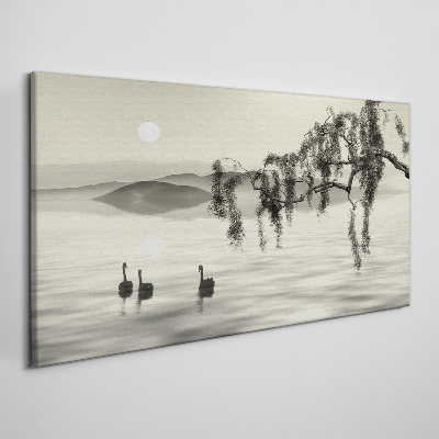Foto auf leinwand Stille am Wasser