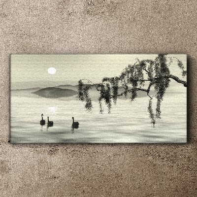 Foto auf leinwand Stille am Wasser