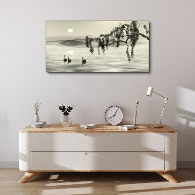 Foto auf leinwand Stille am Wasser