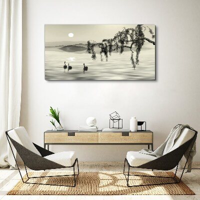Foto auf leinwand Stille am Wasser