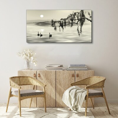 Foto auf leinwand Stille am Wasser