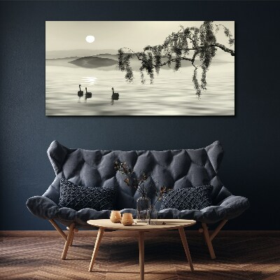 Foto auf leinwand Stille am Wasser