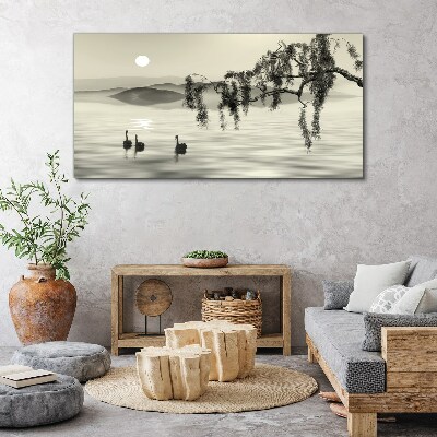 Foto auf leinwand Stille am Wasser