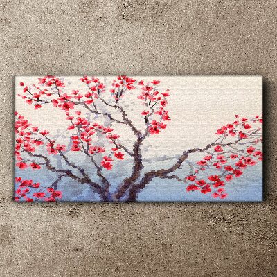 Foto auf leinwand Blumenlandschaft eines Frühlingsbaums