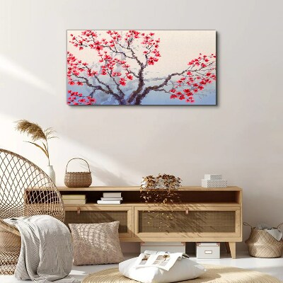 Foto auf leinwand Blumenlandschaft eines Frühlingsbaums