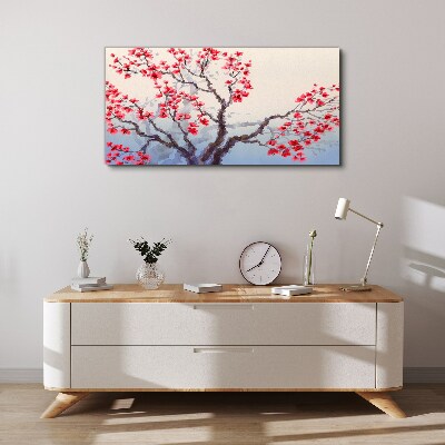 Foto auf leinwand Blumenlandschaft eines Frühlingsbaums