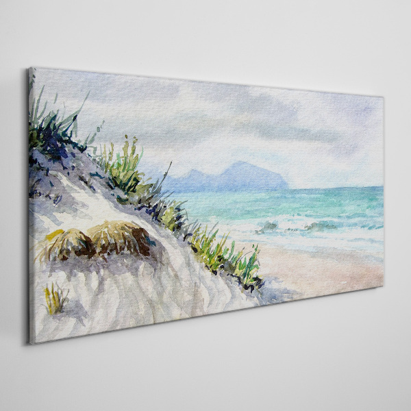 Foto auf leinwand Strandlandschaft mit Dünen