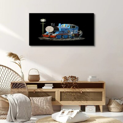Foto auf leinwand Thomas und seine Freunde in der Nacht
