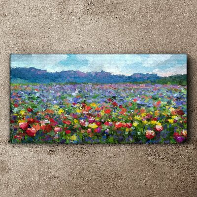 Fotobilder Blumenlandschaft in Pastellfarben