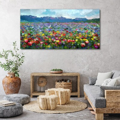 Fotobilder Blumenlandschaft in Pastellfarben