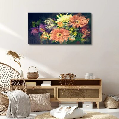Foto auf leinwand Florale Farbexplosion