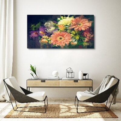Foto auf leinwand Florale Farbexplosion
