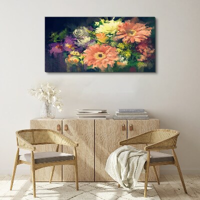 Foto auf leinwand Florale Farbexplosion
