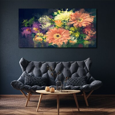 Foto auf leinwand Florale Farbexplosion