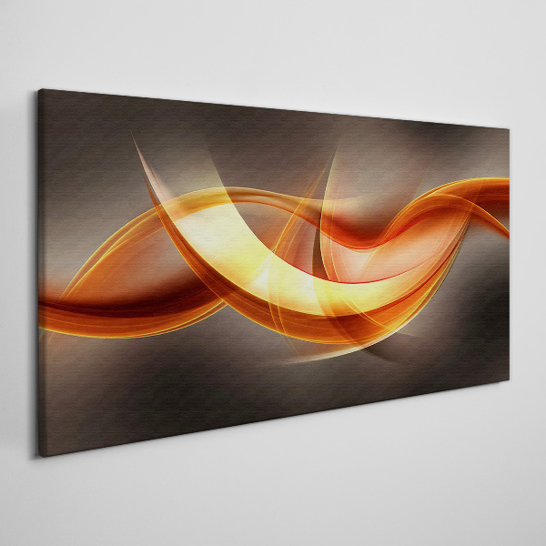Bild auf leinwand Dynamische Wellen warmer Farben