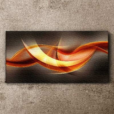 Bild auf leinwand Dynamische Wellen warmer Farben