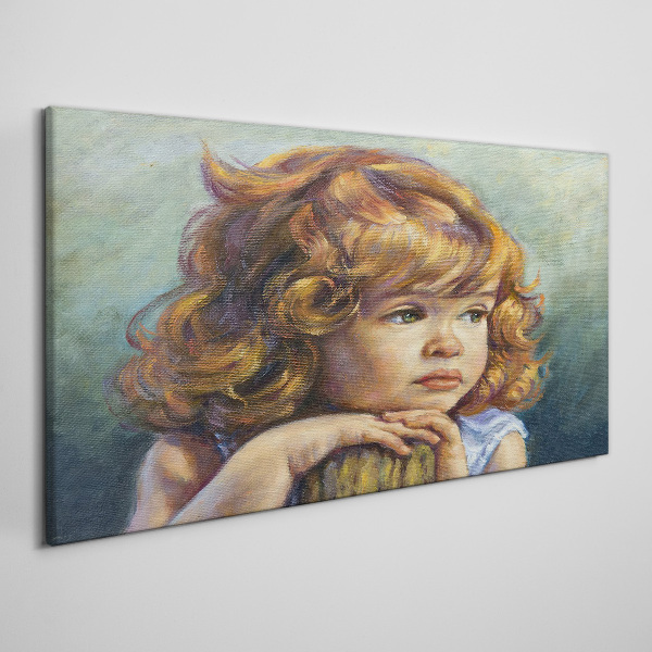 Foto auf leinwand Ein nachdenkliches Mädchen mit roten Haaren