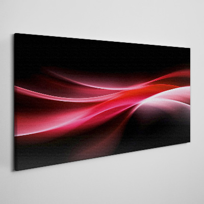 Foto auf leinwand Dynamische Wellen aus Rot und Schwarz