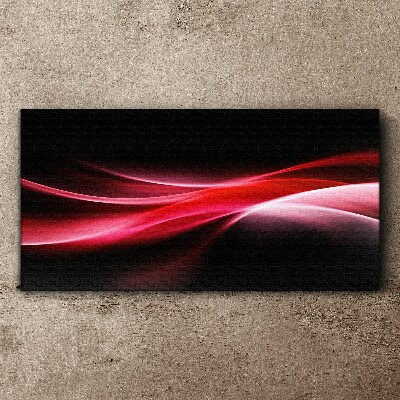 Foto auf leinwand Dynamische Wellen aus Rot und Schwarz
