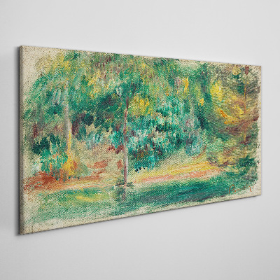 Foto auf leinwand Grüne Landschaft im Sommerlicht