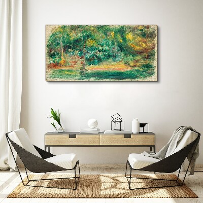 Foto auf leinwand Grüne Landschaft im Sommerlicht
