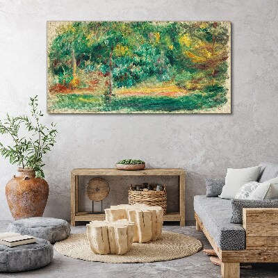 Foto auf leinwand Grüne Landschaft im Sommerlicht