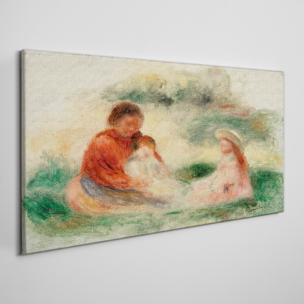 Foto auf leinwand Familie in Pastellfarben