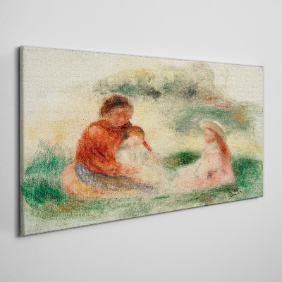 Foto auf leinwand Familie in Pastellfarben