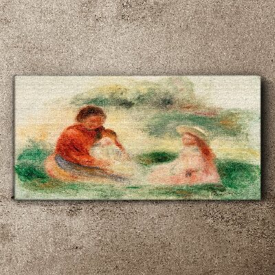 Foto auf leinwand Familie in Pastellfarben