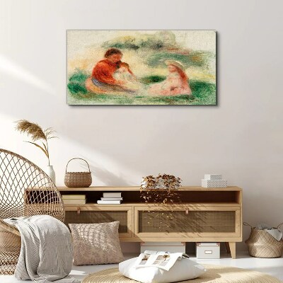 Foto auf leinwand Familie in Pastellfarben
