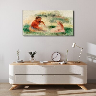 Foto auf leinwand Familie in Pastellfarben