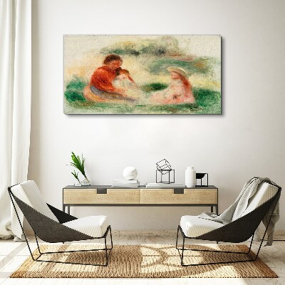 Foto auf leinwand Familie in Pastellfarben