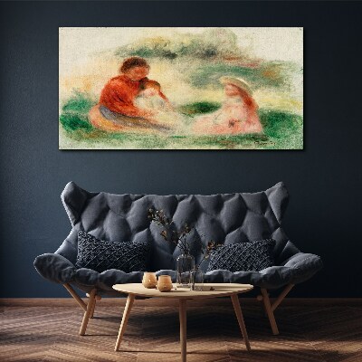 Foto auf leinwand Familie in Pastellfarben