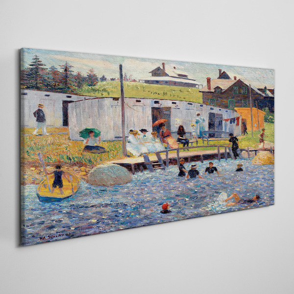 Bild auf leinwand Ein Sommertag am See