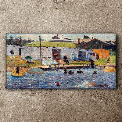 Bild auf leinwand Ein Sommertag am See