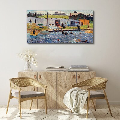 Bild auf leinwand Ein Sommertag am See