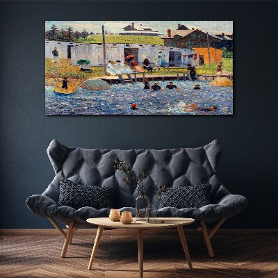 Bild auf leinwand Ein Sommertag am See