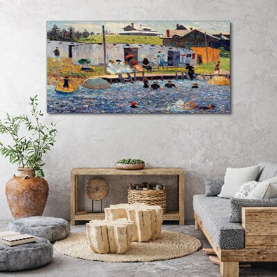 Bild auf leinwand Ein Sommertag am See