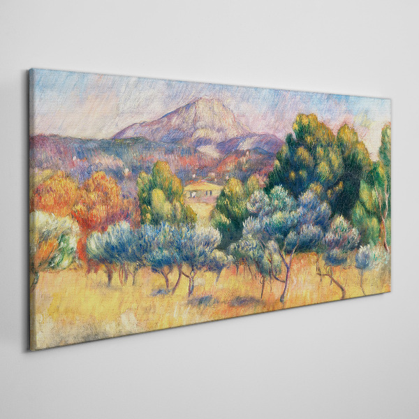 Foto auf leinwand Farbenfrohe Berglandschaft