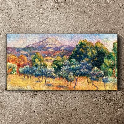 Foto auf leinwand Farbenfrohe Berglandschaft