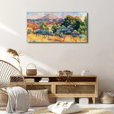 Foto auf leinwand Farbenfrohe Berglandschaft