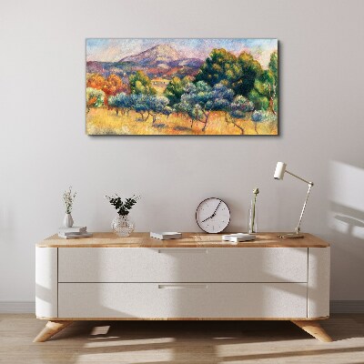 Foto auf leinwand Farbenfrohe Berglandschaft