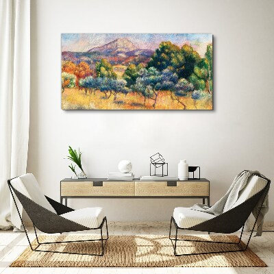 Foto auf leinwand Farbenfrohe Berglandschaft