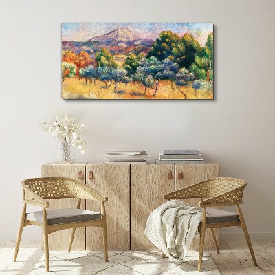 Foto auf leinwand Farbenfrohe Berglandschaft