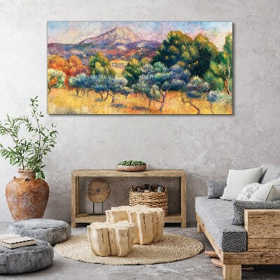 Foto auf leinwand Farbenfrohe Berglandschaft