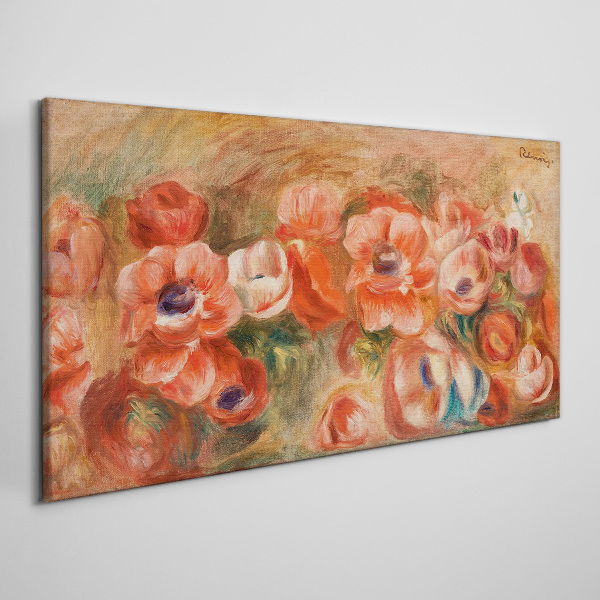Foto auf leinwand Blumenlandschaft in Rosatönen