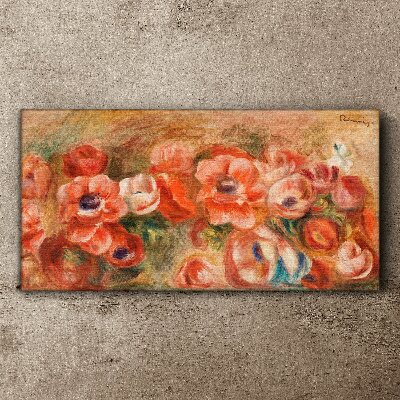 Foto auf leinwand Blumenlandschaft in Rosatönen