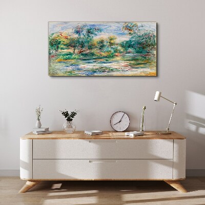 Foto auf leinwand Sommerlandschaften in Pastellfarben